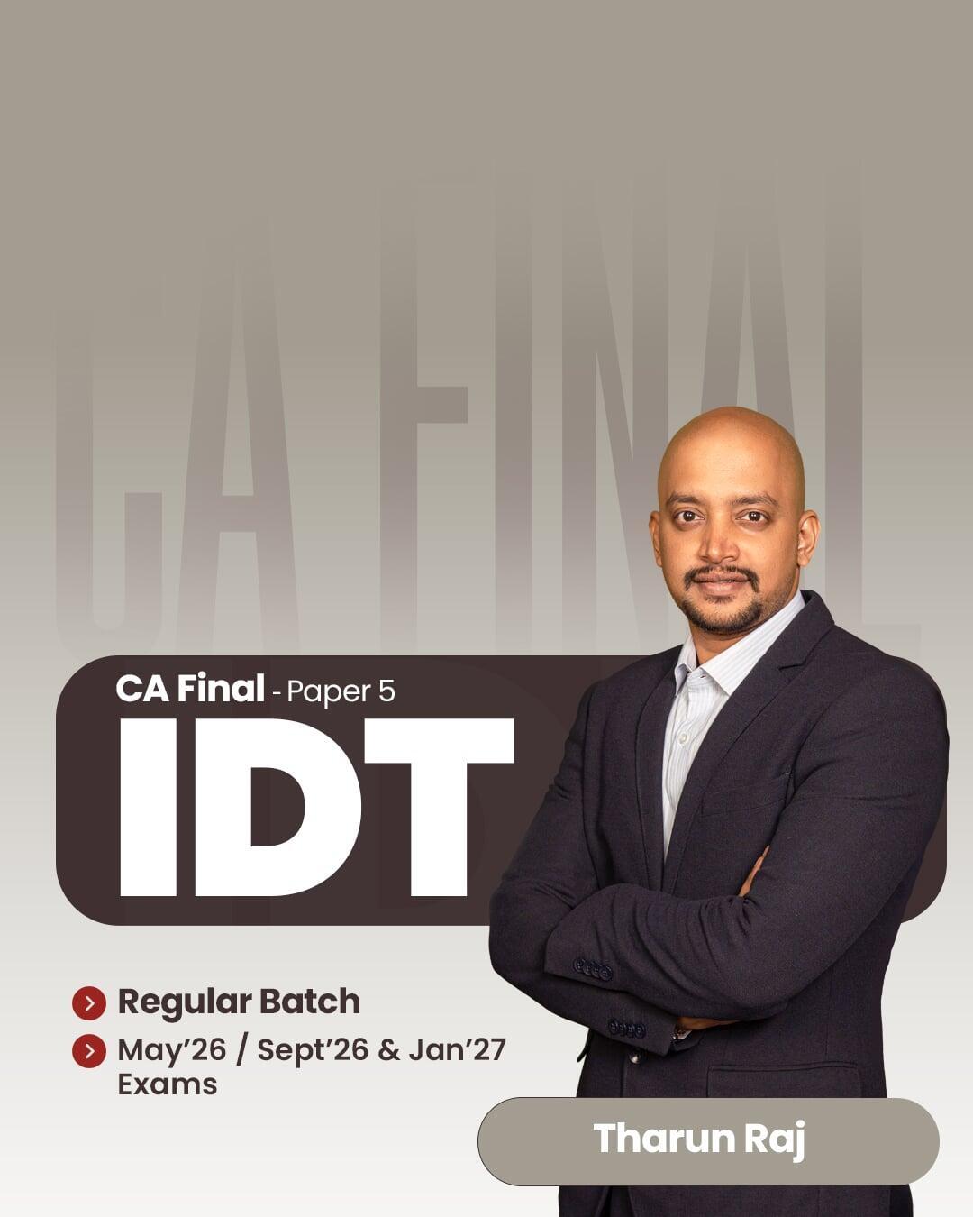 CA Final Indirect Tax